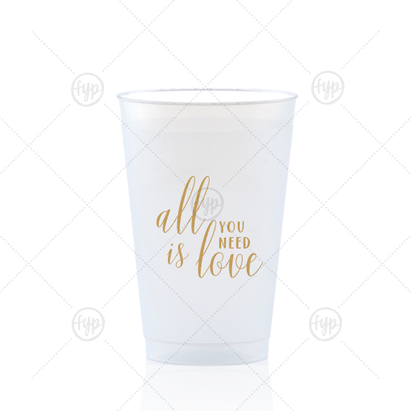 All You Need is Love Frost Flex Cups, Valentine's Day Frost Flex