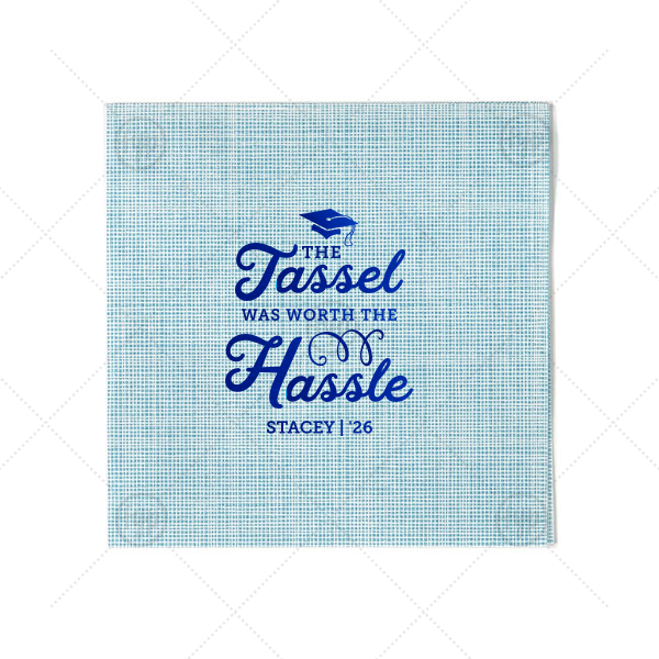 The Tassel Grad Napkin Cocktail Napkin (Foil)