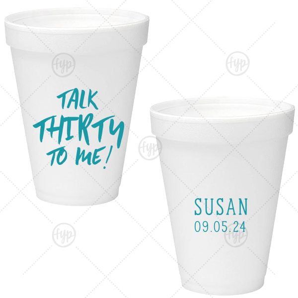 100 Custom Styrofoam Cups (24oz)