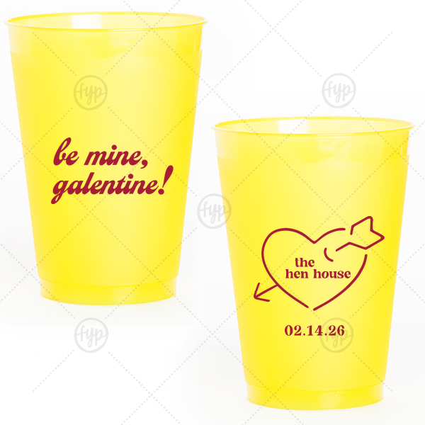 Be Mine, Galentine Cup 12 oz Frost Flex Color Cup-DISCONTINUED