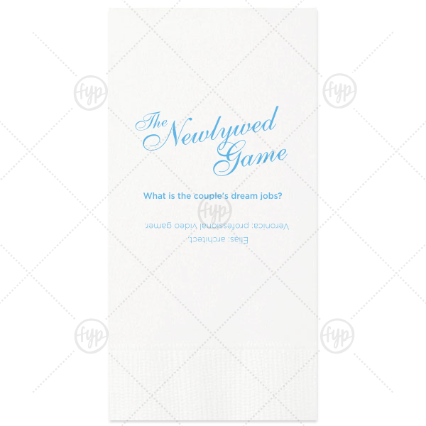 The Newlywed Game Napkin Paper Guest Towel (Foil)