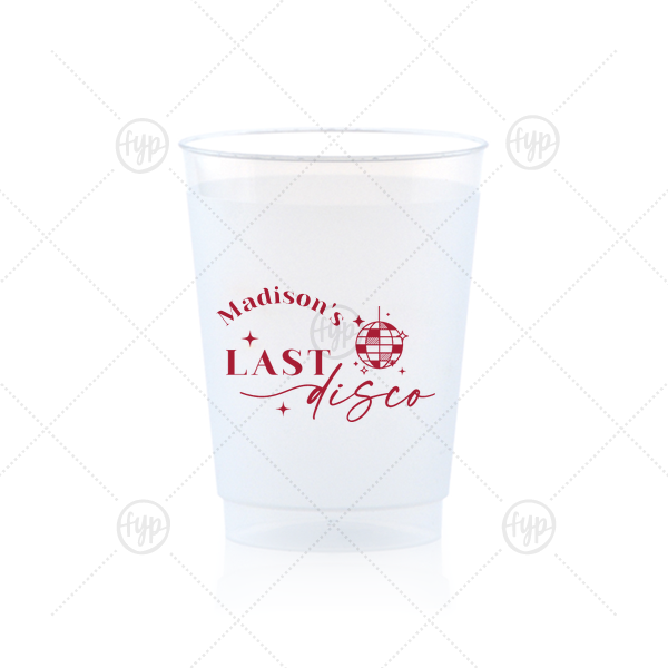 Last Disco Bachelorette Cup 10-oz. Frosted Cup (Ink)