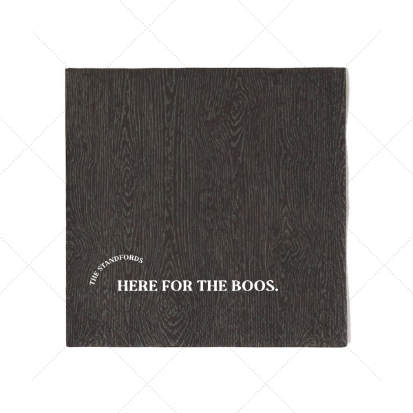Here For The Boos Family Name Napkin Cocktail Napkin (Foil)