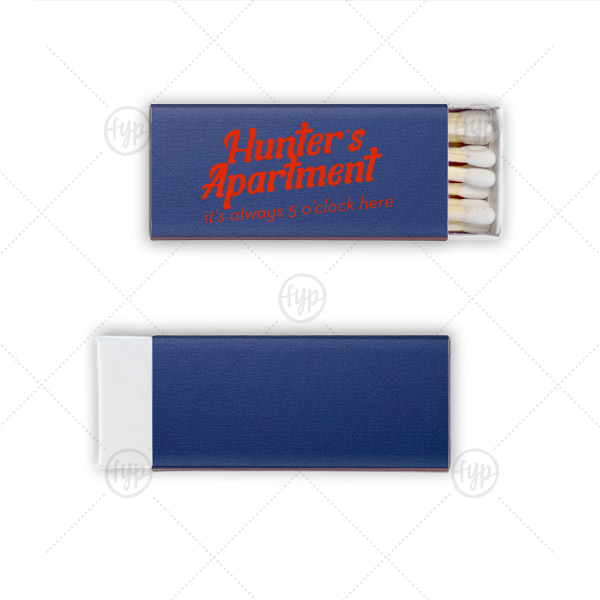 It's Always 5 O'clock Here Matches Mini Matchbox (Foil)