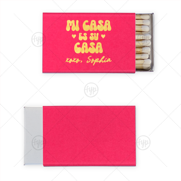 Mi Casa Es Su Casa Matches Classic Matchbox (Foil)