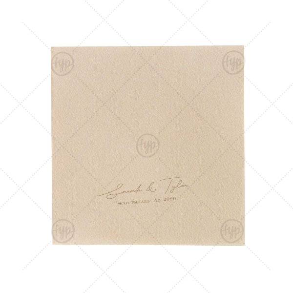Nuptial Namesake Locale Napkin Dinner Napkin (Foil)