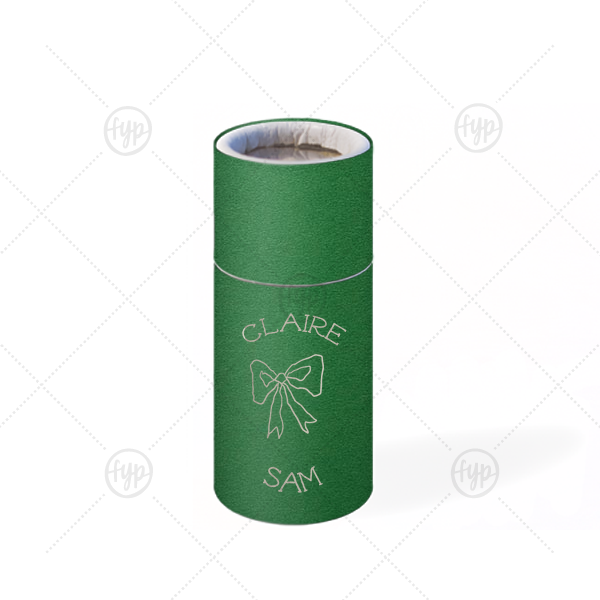 Handwritten Harmony Bow Matchbook Barrel Matchbox (Foil)