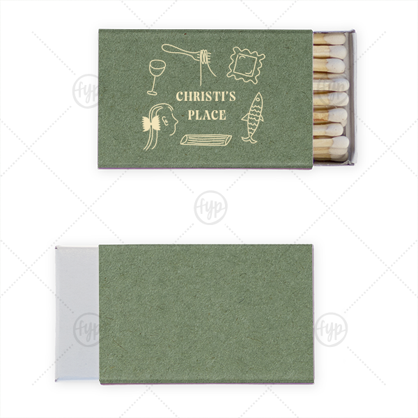 Hearthside Doodle Delight Matchbook Classic Matchbox (Foil)
