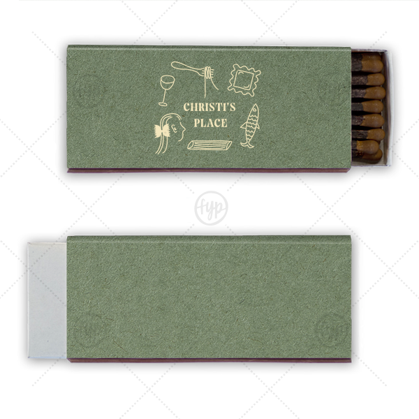 Hearthside Doodle Delight Matchbook Cigar Matchbox (Foil)