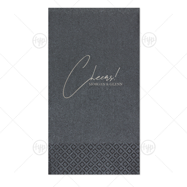 Toast of Elegance Napkin Guest Hand Towel (Foil)