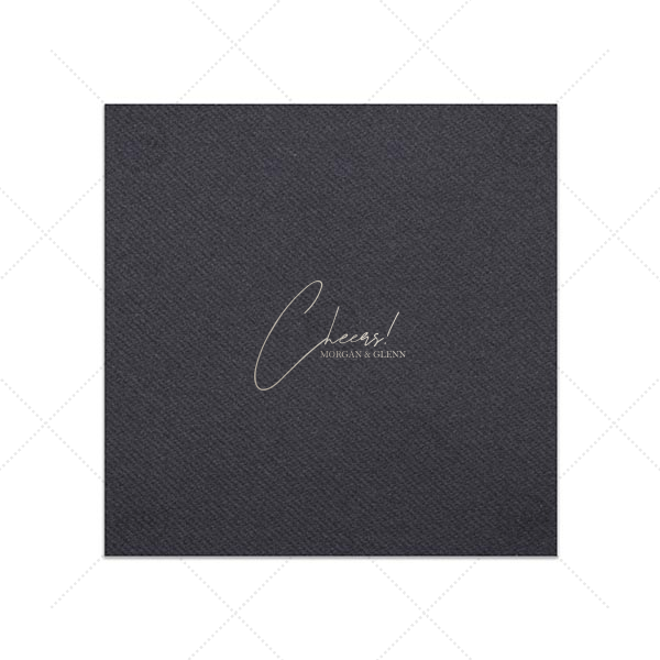 Toast of Elegance Napkin Dinner Napkin (Foil)