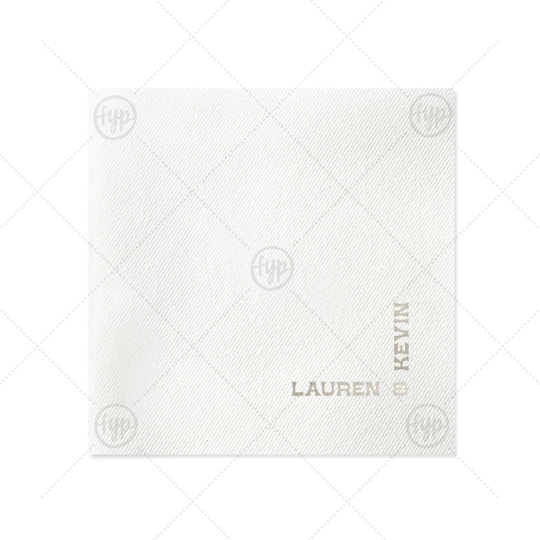 Right Angle Romance Napkin Luncheon Napkin (Foil)