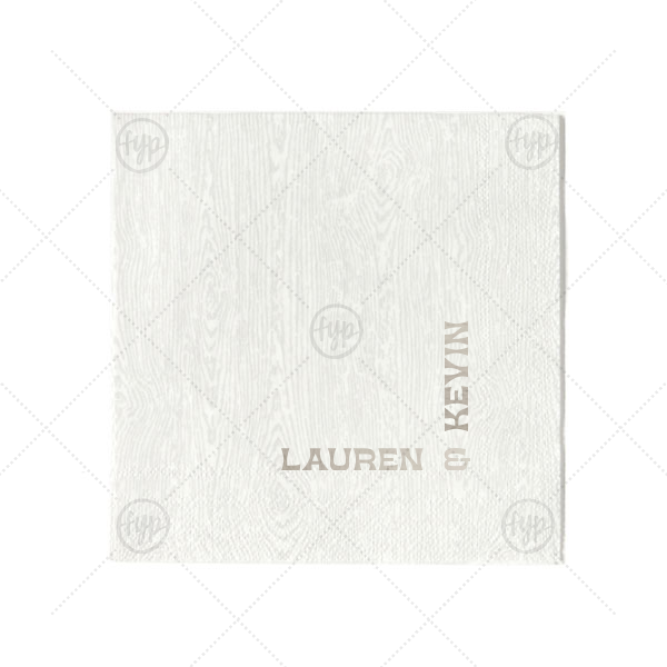 Right Angle Romance Napkin Cocktail Napkin (Foil)