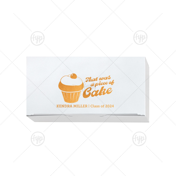 Piece of Cake Grad Box Candy Box (Foil)