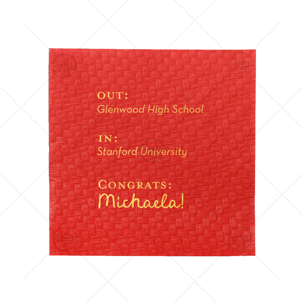 Next Chapter Graduation Napkin Cocktail Napkin (Foil)