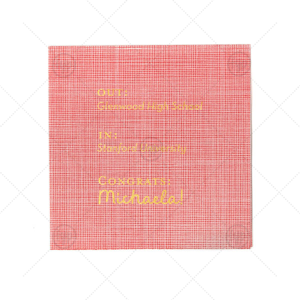 Next Chapter Graduation Napkin Cocktail Napkin (Foil)