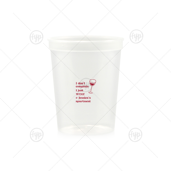 Witty Wine Welcome Cup 16-oz. Stadium Cup (Ink)