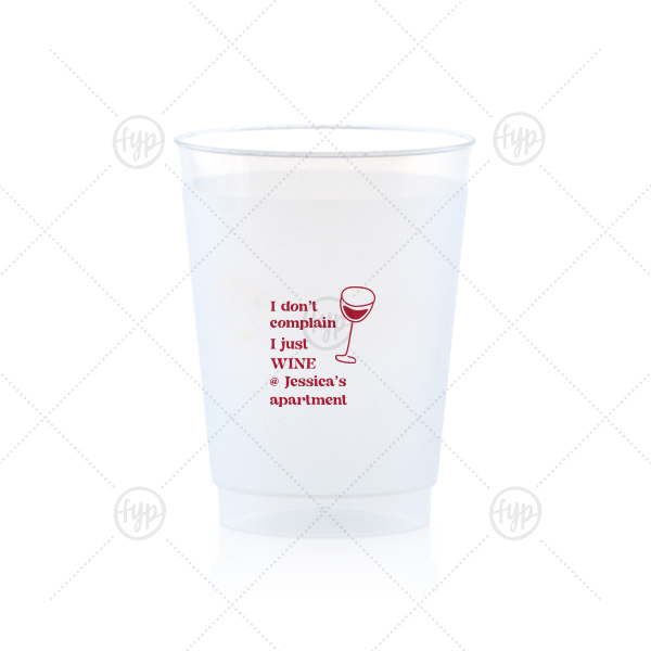 Witty Wine Welcome Cup 10-oz. Frosted Cup (Ink)