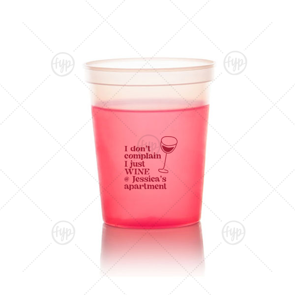 Witty Wine Welcome Cup 16-oz. Color Changing Cup (Ink) 