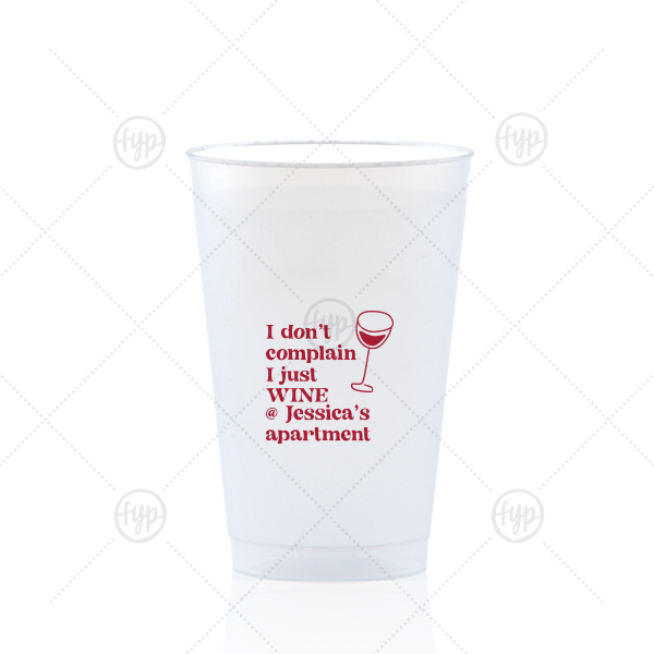 Witty Wine Welcome Cup 14-oz. Frosted Cup (Ink)