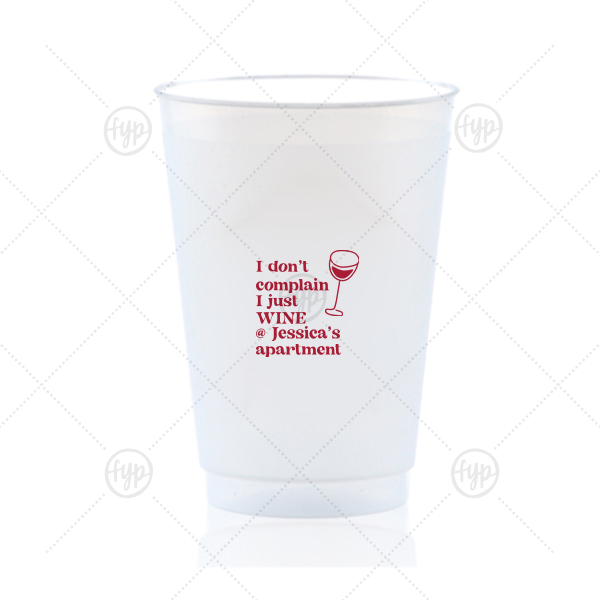 Witty Wine Welcome Cup 20-oz. Frosted Cup (Ink)