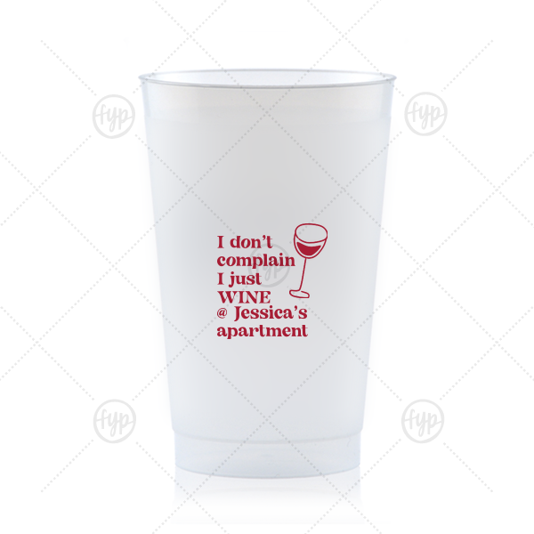 Witty Wine Welcome Cup 24-oz. Frosted Cup (Ink)