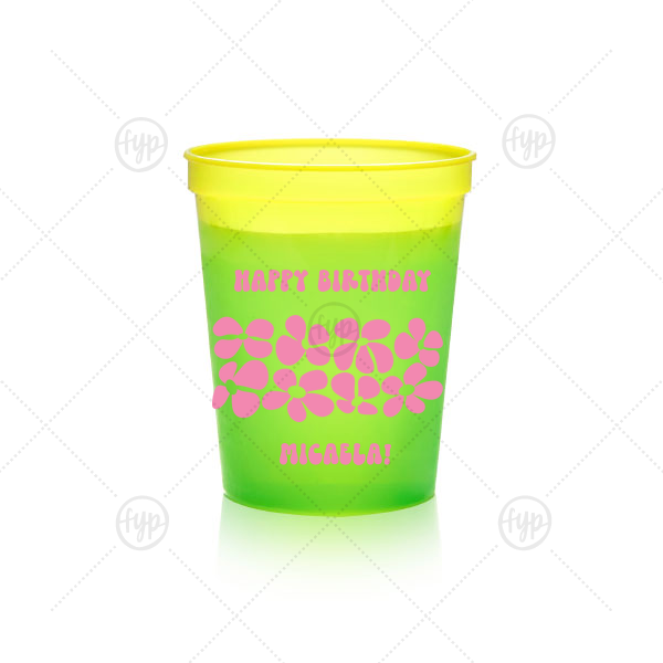 Retro Floral Groove Cup 16-oz. Color Changing Cup (Ink) 