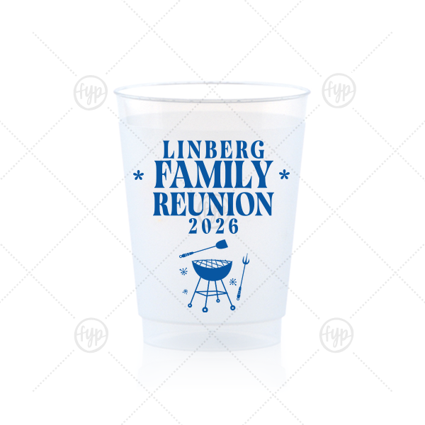 Grill & Stars Family Reunion Cup 10-oz. Frosted Cup (Ink)