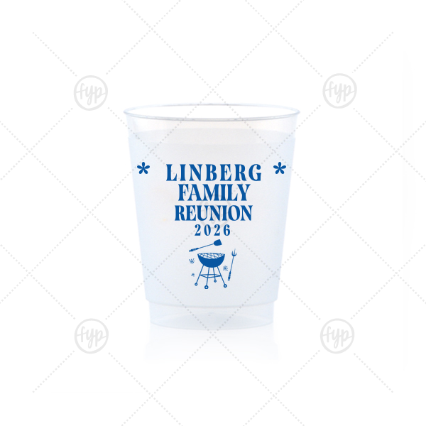 Grill & Stars Family Reunion Cup 5-oz. Frosted Cup (Ink)