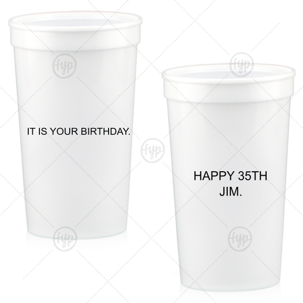 The Office Inspired Birthday Cup 22-oz. Stadium Cup (Ink)