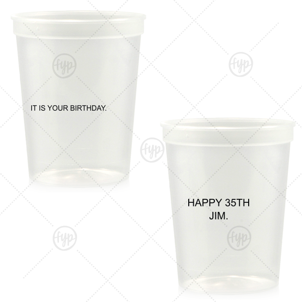The Office Inspired Birthday Cup 16-oz. Stadium Cup (Ink)