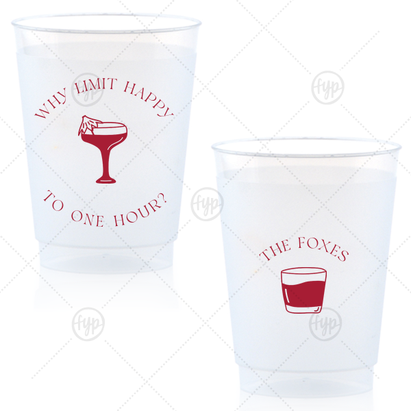 Why Limit Happy Hour Cup 10-oz. Frosted Cup (Ink)