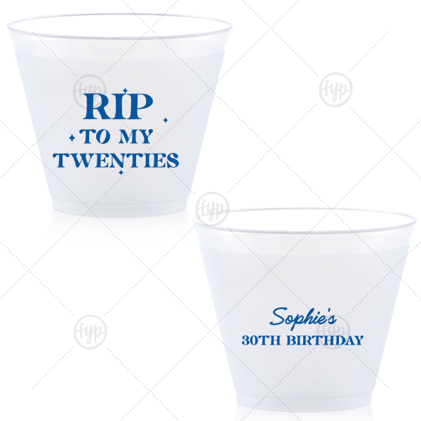 New Decade Starburst Cup 9-oz. Frosted Cup (Ink)