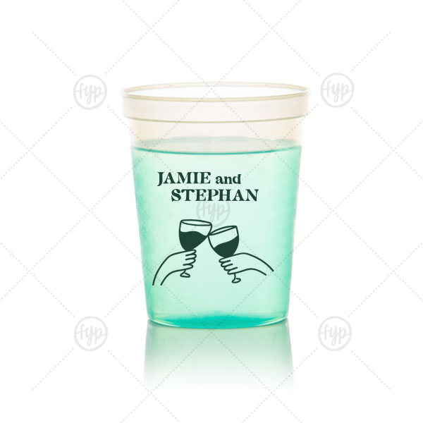 Cheers to Love Line Art Cup 16-oz. Color Changing Cup (Ink) 