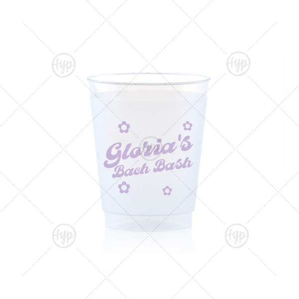 Bachelorette Blooms Personalized Cup 5-oz. Frosted Cup (Ink)