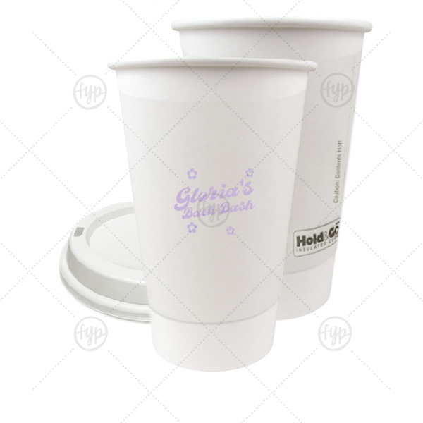 Bachelorette Blooms Personalized Cup 16-oz. Double Wall Paper Hot Cup (Ink)