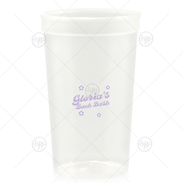 Bachelorette Blooms Personalized Cup 32-oz. Stadium Cup (Ink)