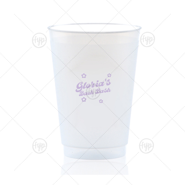 Bachelorette Blooms Personalized Cup 20-oz. Frosted Cup (Ink)