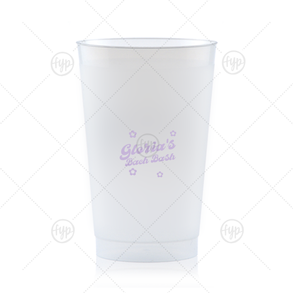 Bachelorette Blooms Personalized Cup 24-oz. Frosted Cup (Ink)