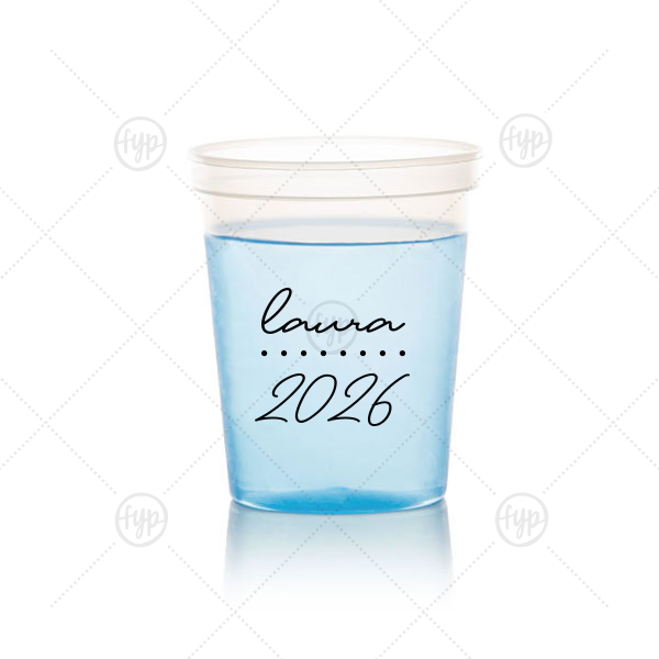 Graduation Soiree Dotted Line Cup 16-oz. Color Changing Cup (Ink) 