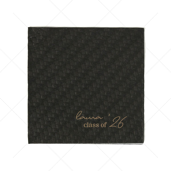 Graduation Soiree Elegance Napkin Cocktail Napkin (Foil)