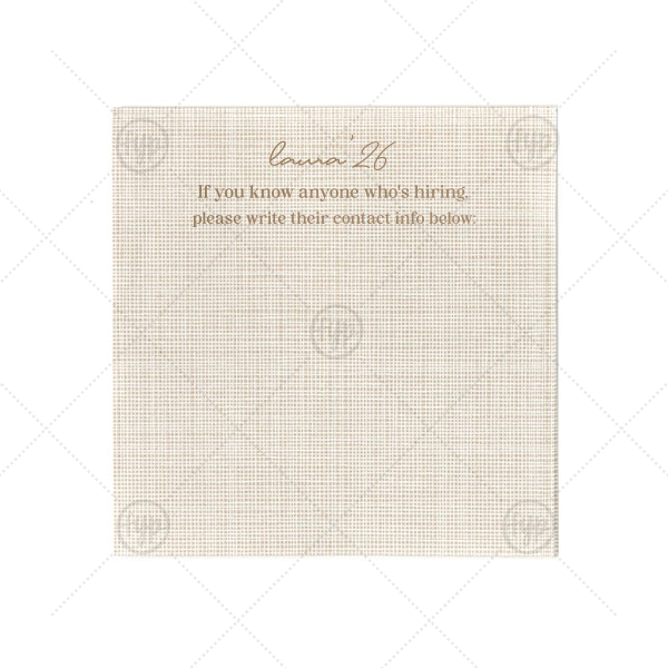 Graduation Soiree Career Connect Napkin Cocktail Napkin (Foil)