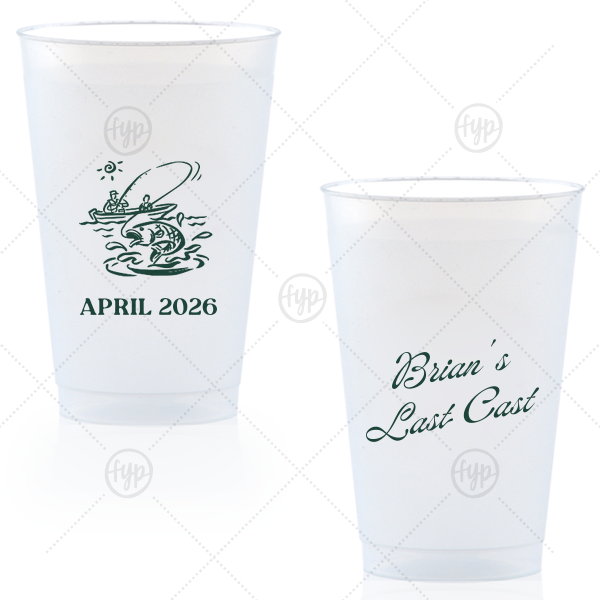 Bachelor Party Last Cast Cup 14-oz. Frosted Cup (Ink)