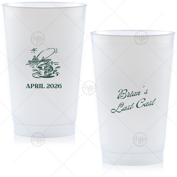 Bachelor Party Last Cast Cup 24-oz. Frosted Cup (Ink)