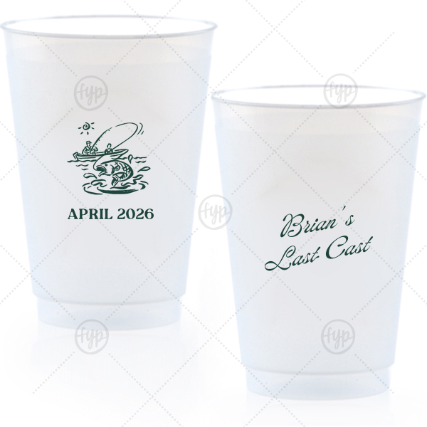 Bachelor Party Last Cast Cup 20-oz. Frosted Cup (Ink)