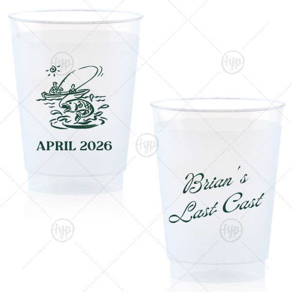 Bachelor Party Last Cast Cup 10-oz. Frosted Cup (Ink)