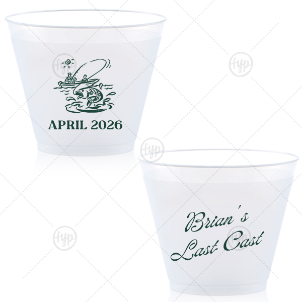 Bachelor Party Last Cast Cup 9-oz. Frosted Cup (Ink)