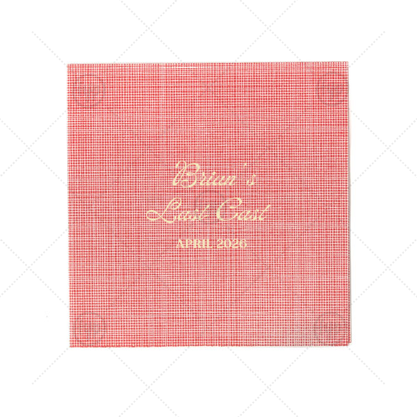 Last Cast Bachelor Party Napkin Cocktail Napkin (Foil)