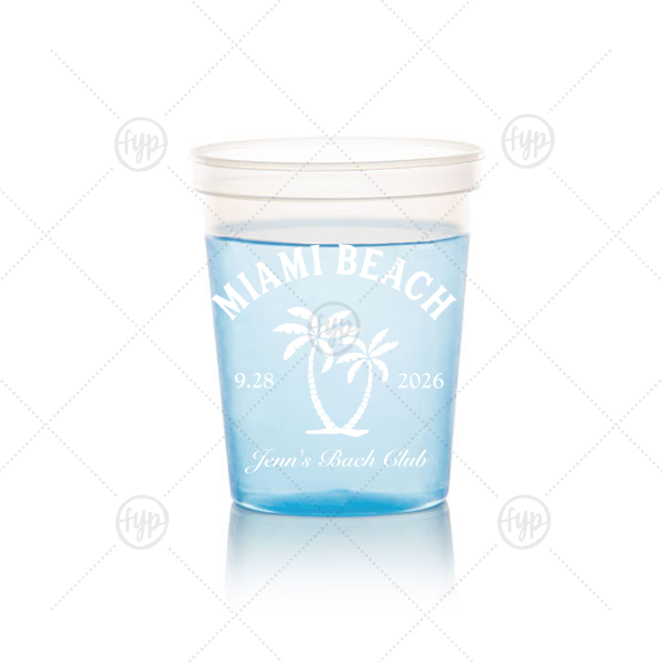Bachelorette Beach Party Palm Breeze Cup 16-oz. Color Changing Cup (Ink) 