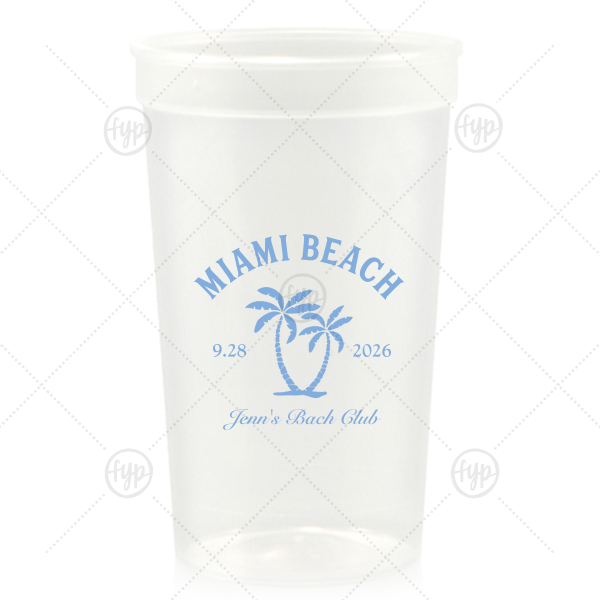 Bachelorette Beach Party Palm Breeze Cup 32-oz. Stadium Cup (Ink)